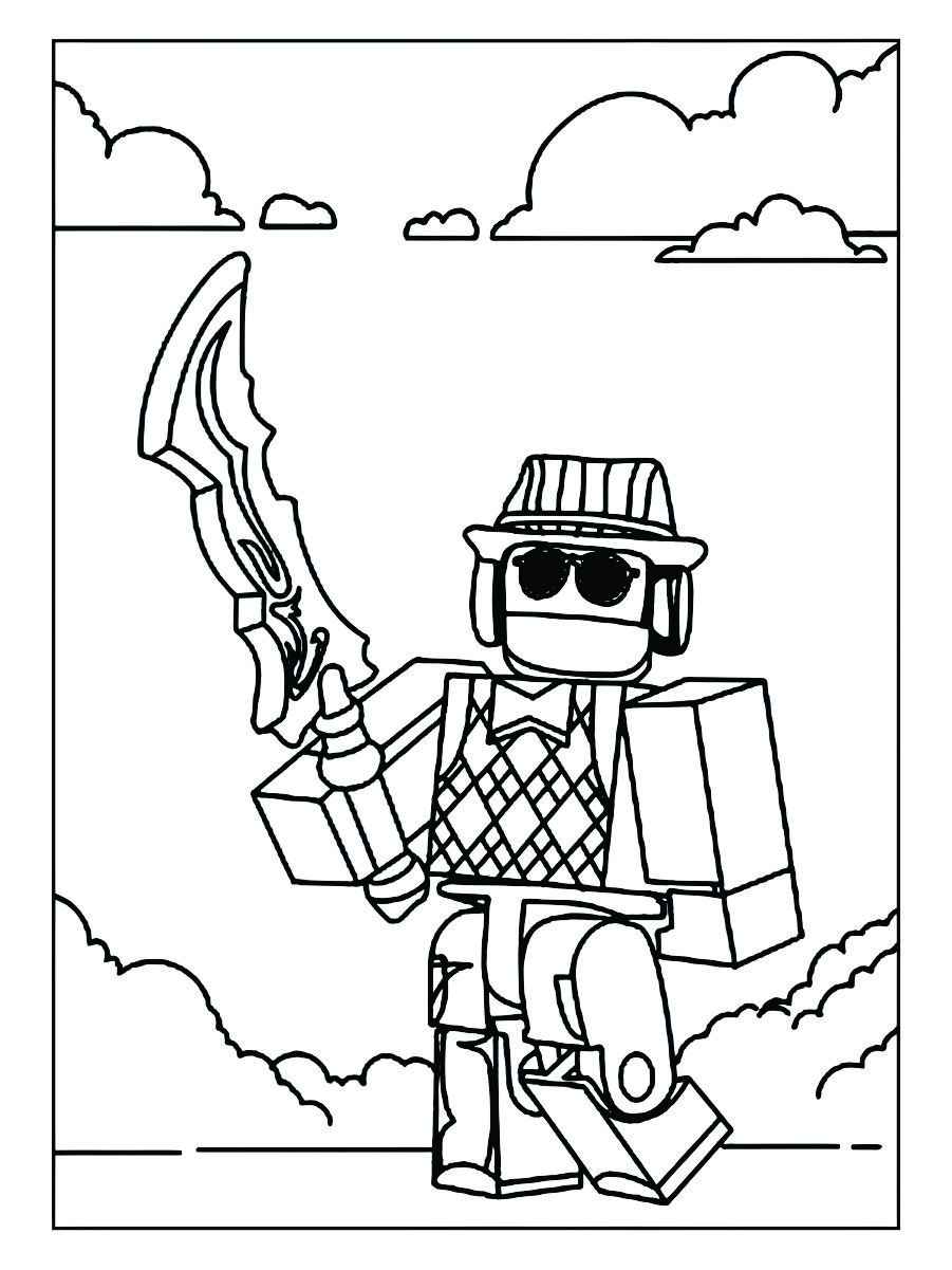 Printable Roblox coloring page number 84