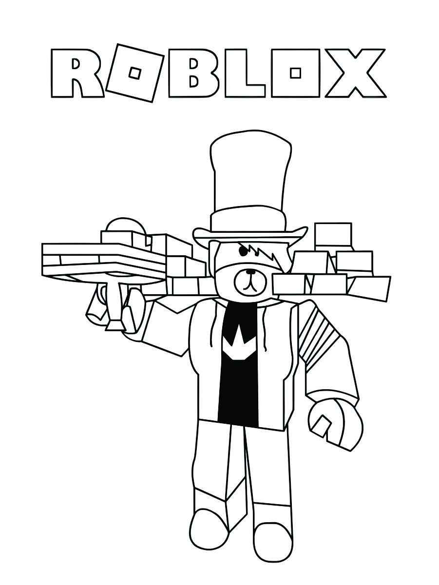 Printable Roblox coloring page number 85