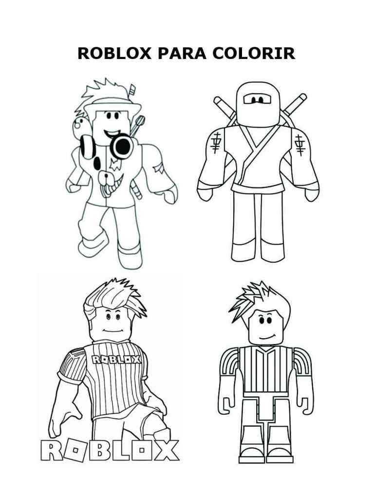 Roblox coloring pages