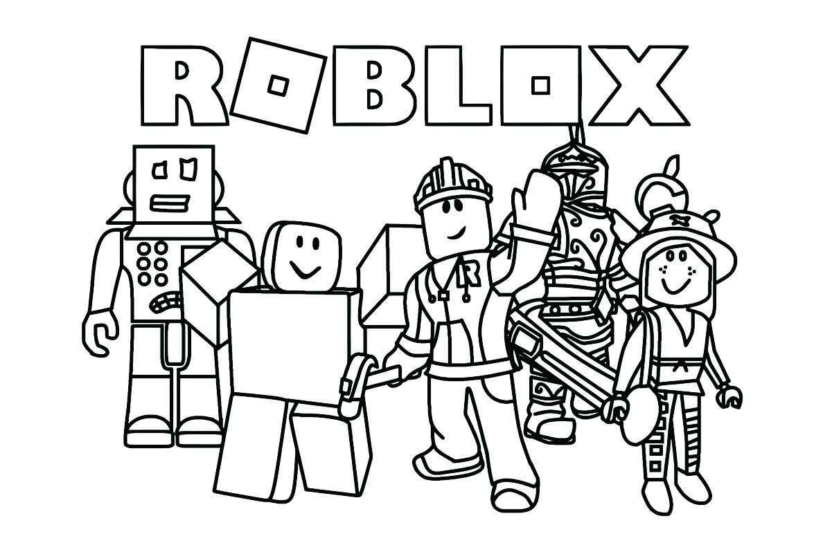 Printable Roblox coloring page number 75