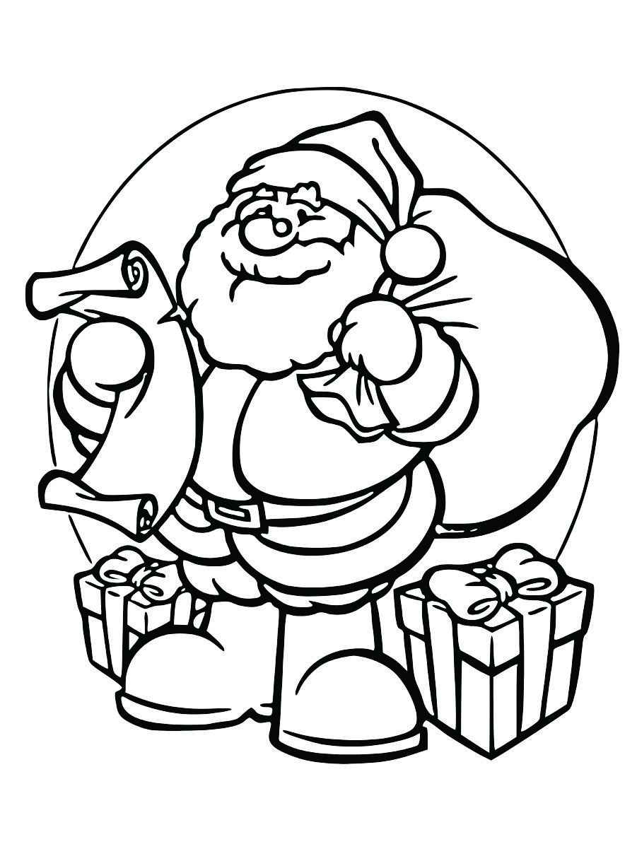 Printable Santa Claus ready to bring holiday cheer.