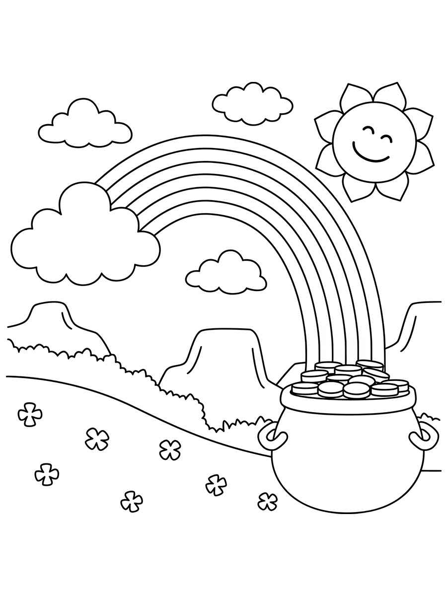 Rainbow coloring page 24.