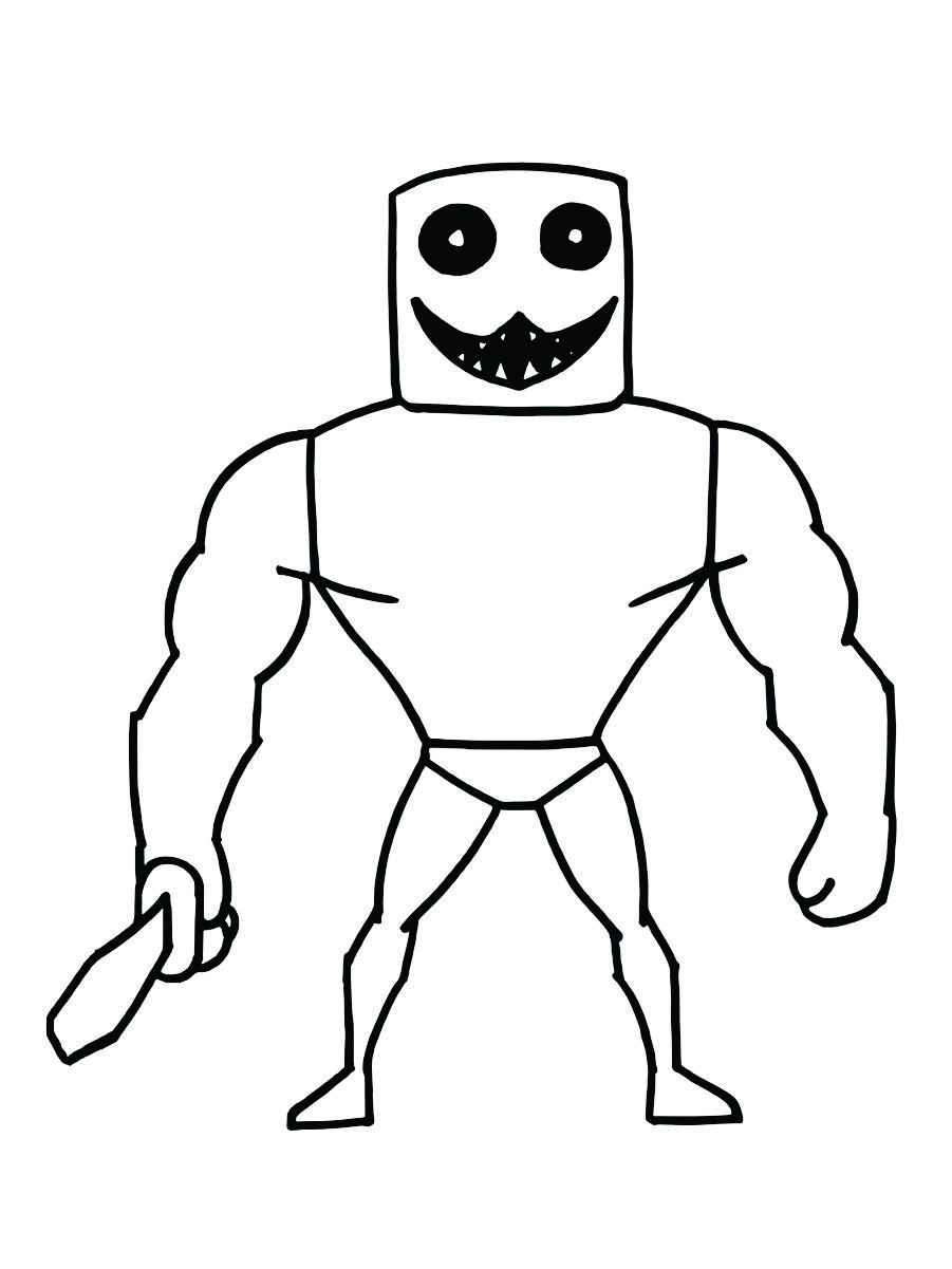 Roblox coloring page for kids