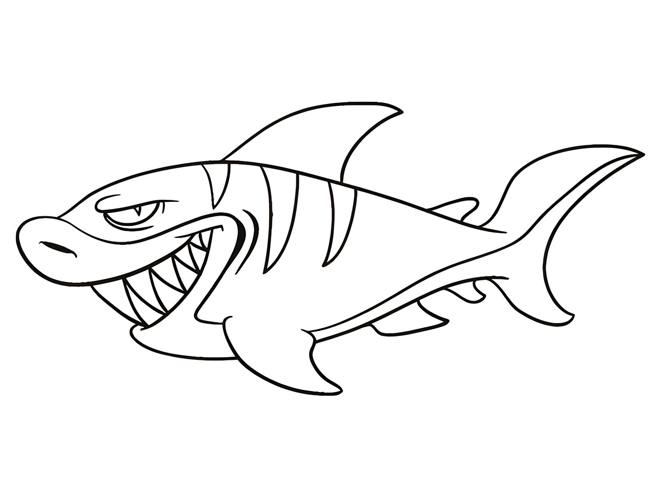 Shark Picture for Coloring