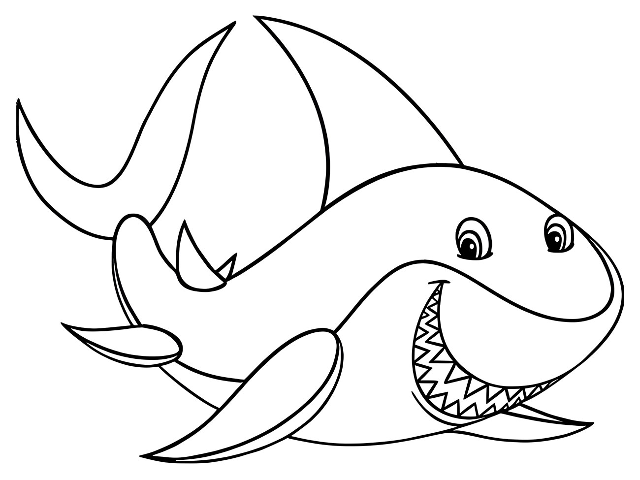 Shark Art for Coloring