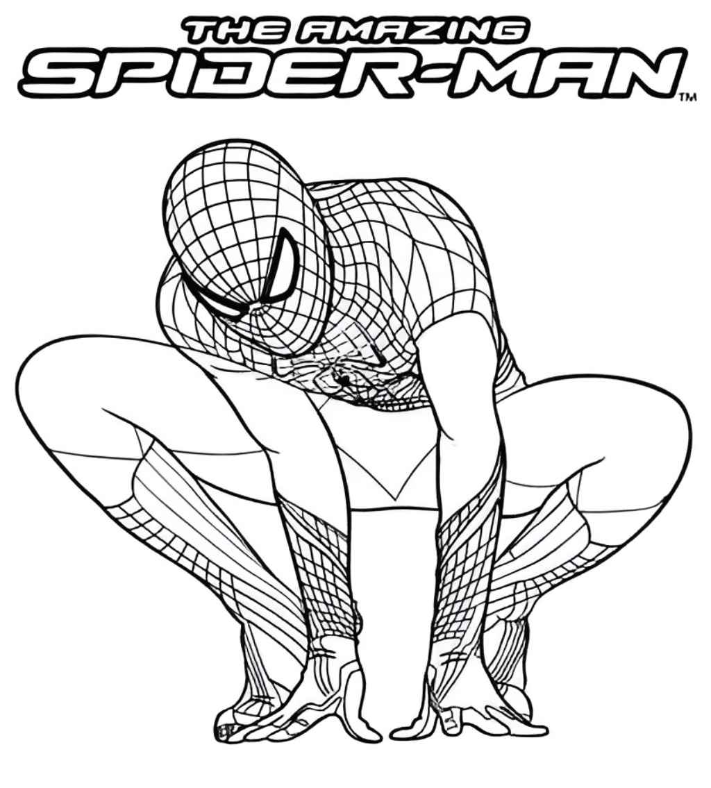 Spider-Man coloring page.