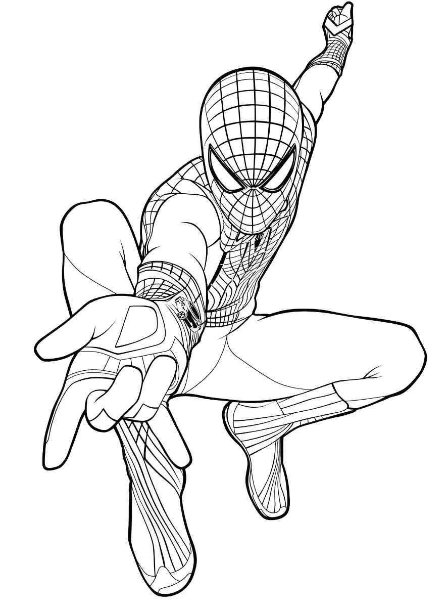 Spider-Man coloring page.