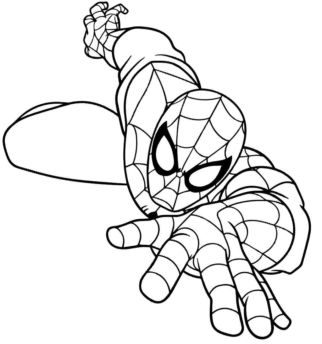 Spider-Man coloring page.