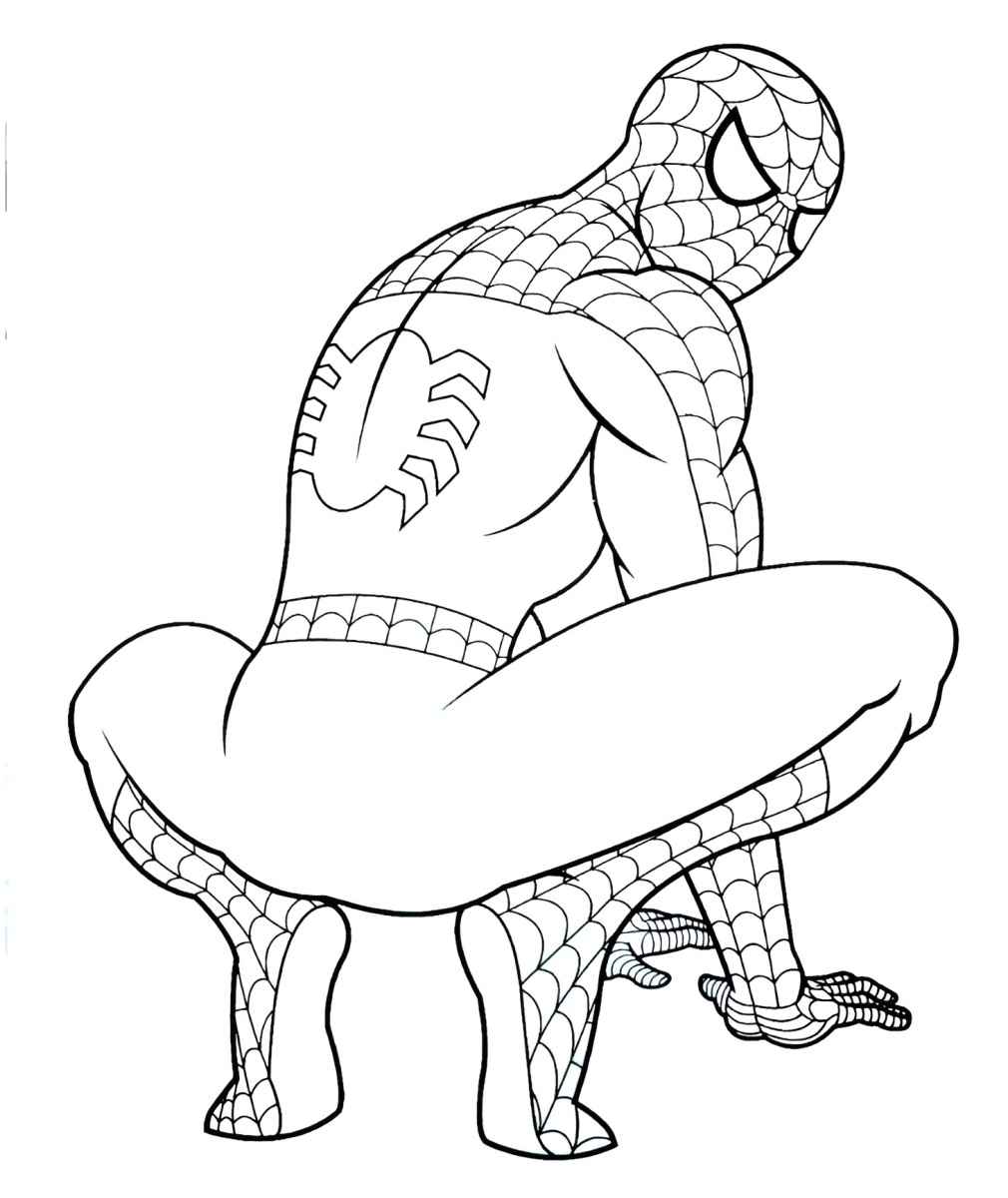 Spider-Man coloring page.