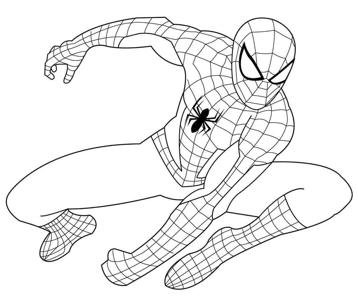 Spider-Man coloring page.