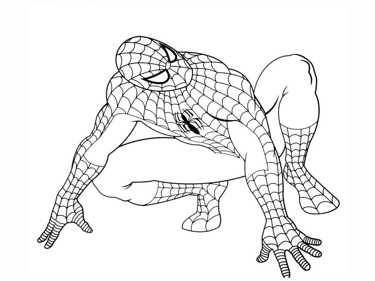 Spider-Man coloring page.