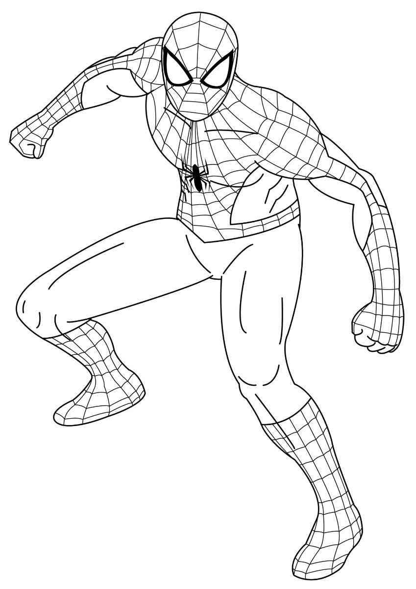 Spider-Man coloring page.