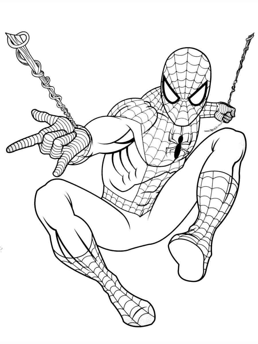 Spider-Man coloring page.