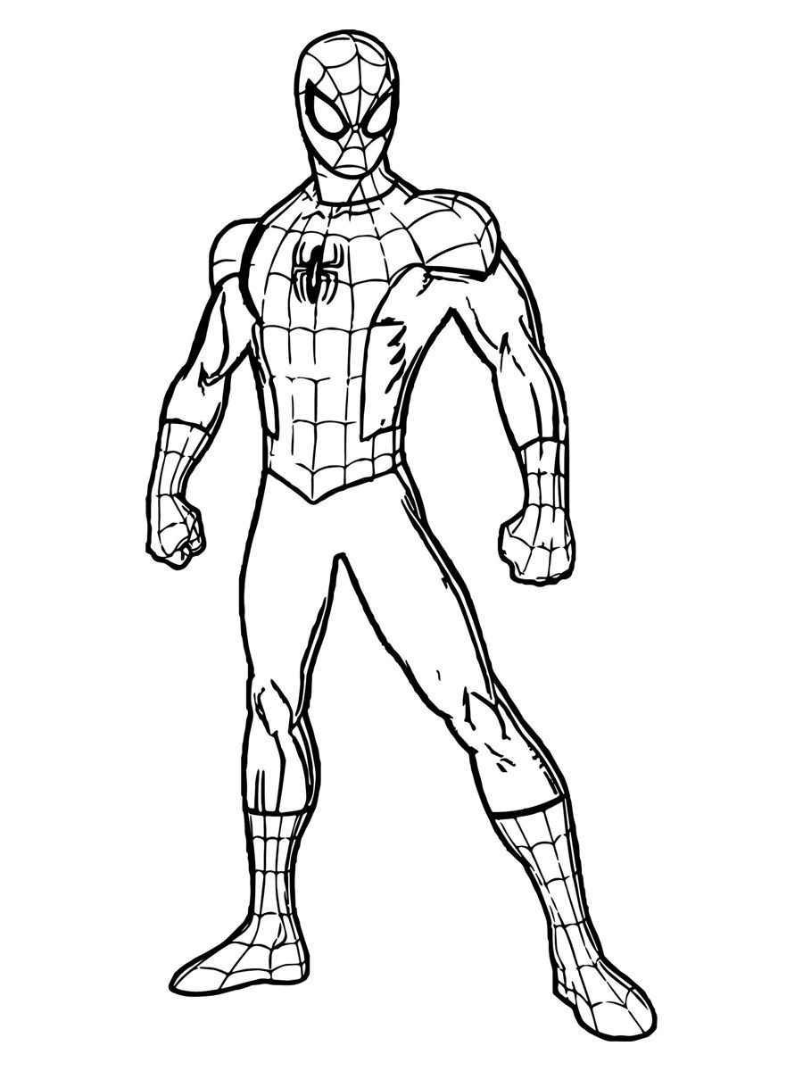 Spider-Man coloring page.