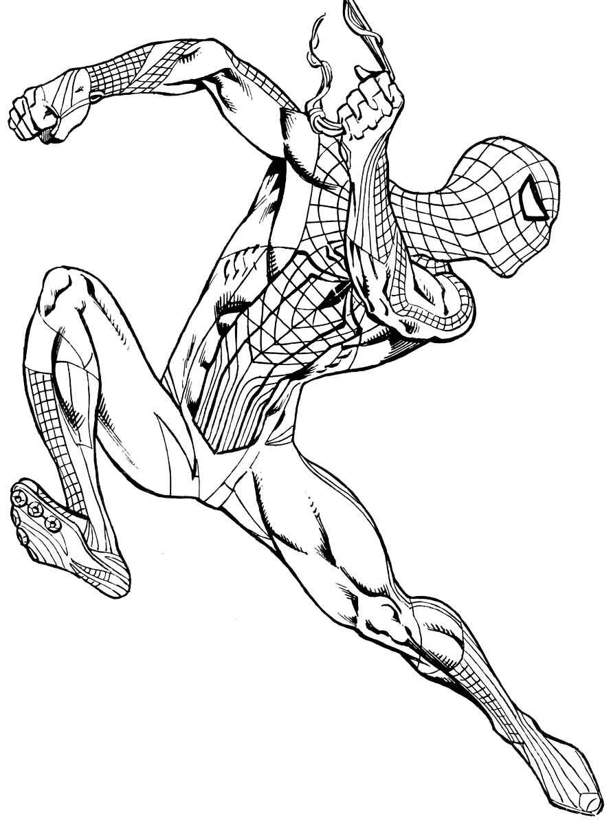 Spider-Man coloring page.