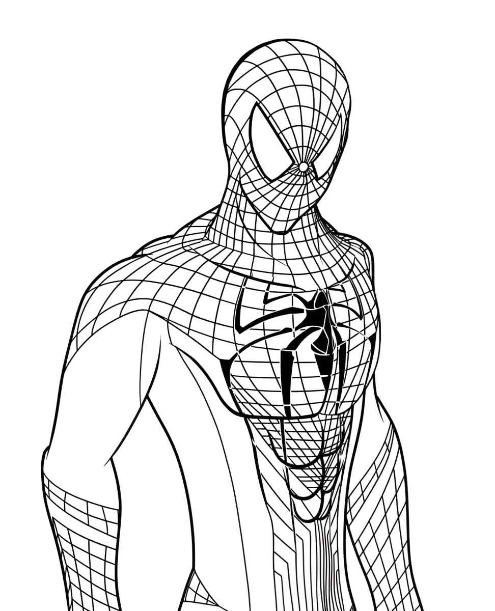 Spider-Man coloring page.