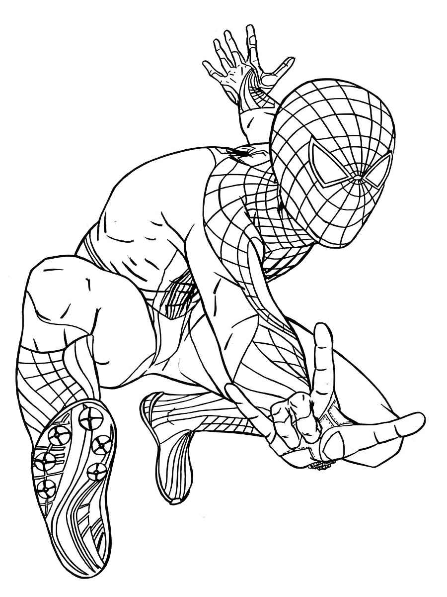 Spider-Man coloring page.