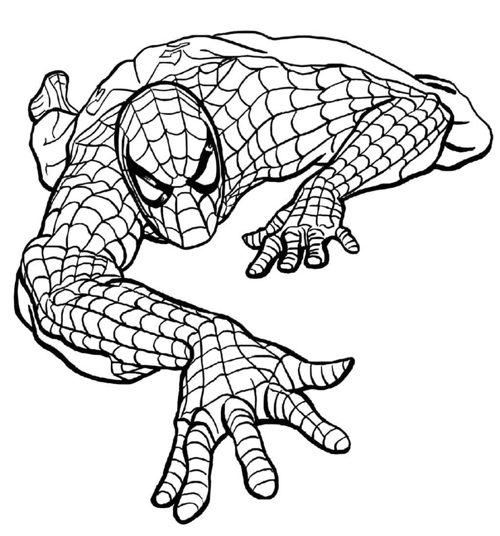 Spider-Man coloring page.