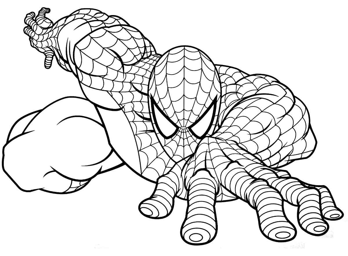 Spider-Man coloring page.