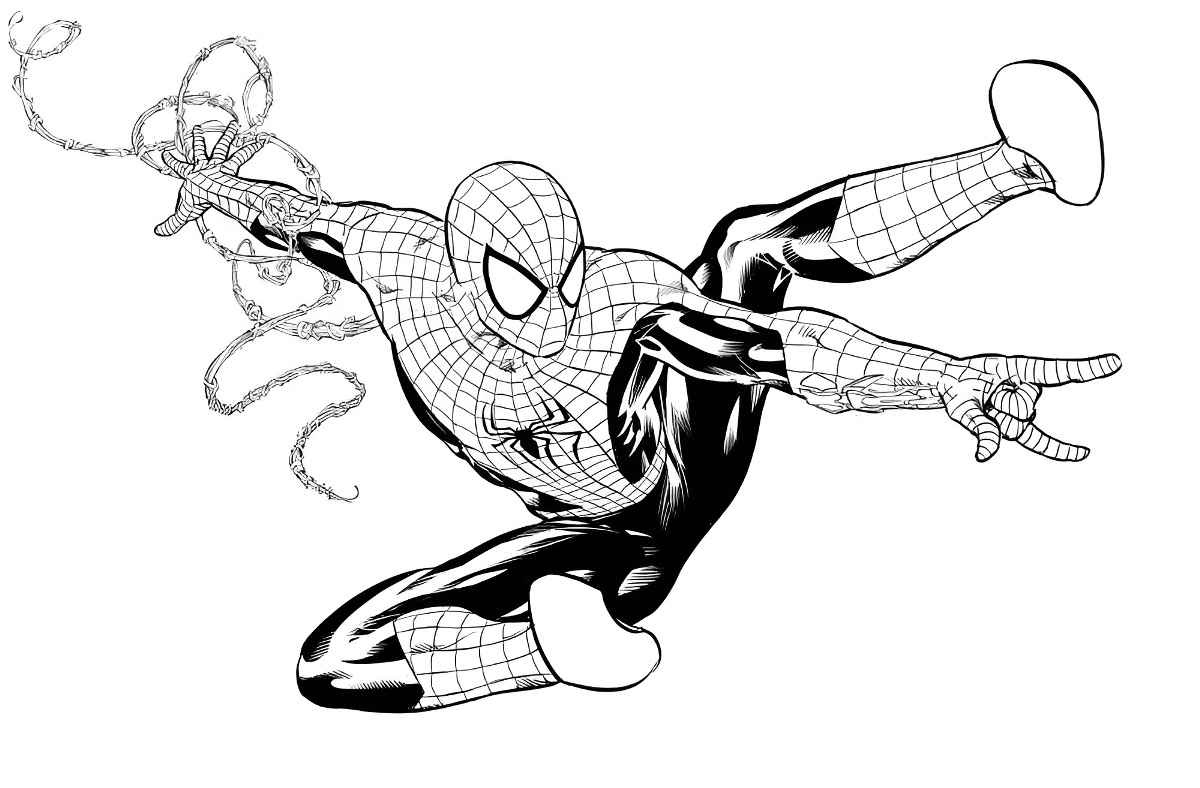 spiderman coloring page 39