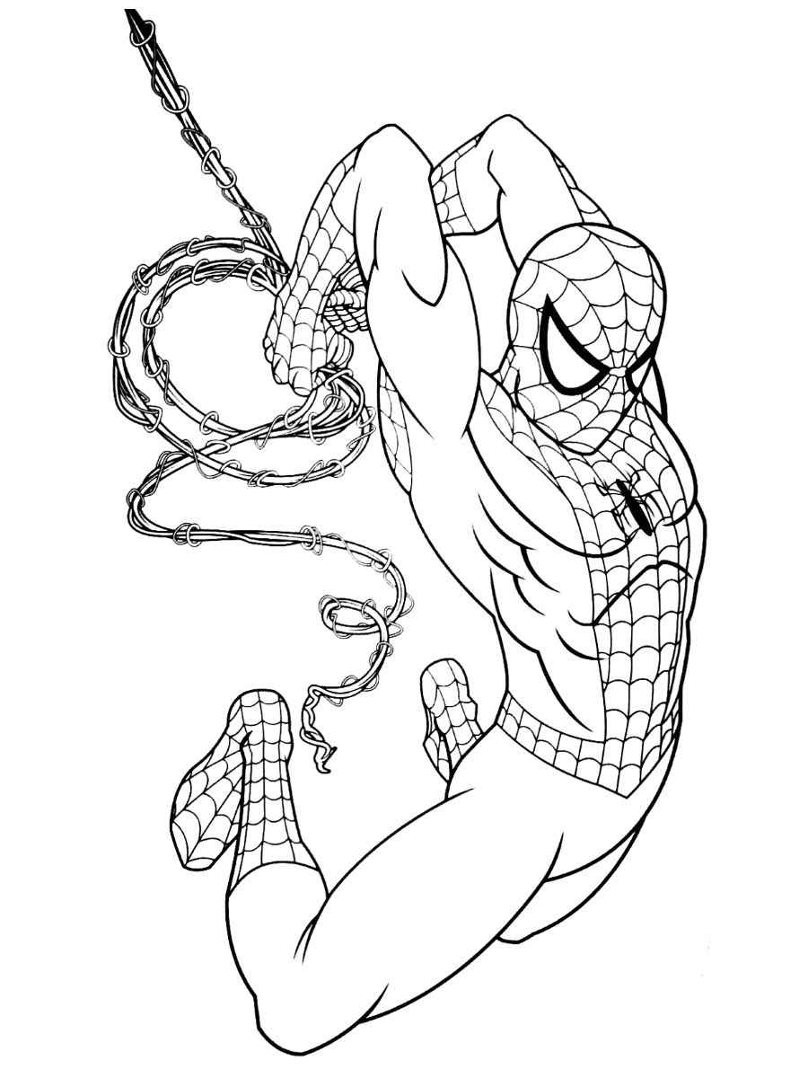 Spider-Man coloring page.