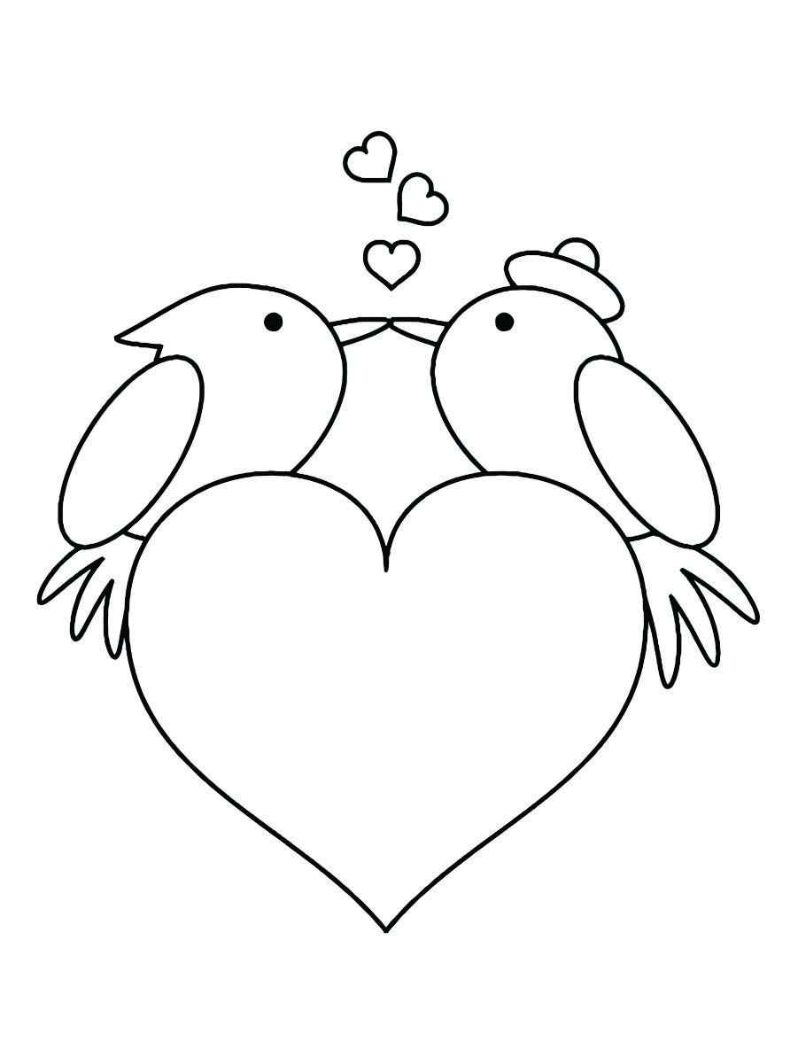 Valentine heart coloring page 3