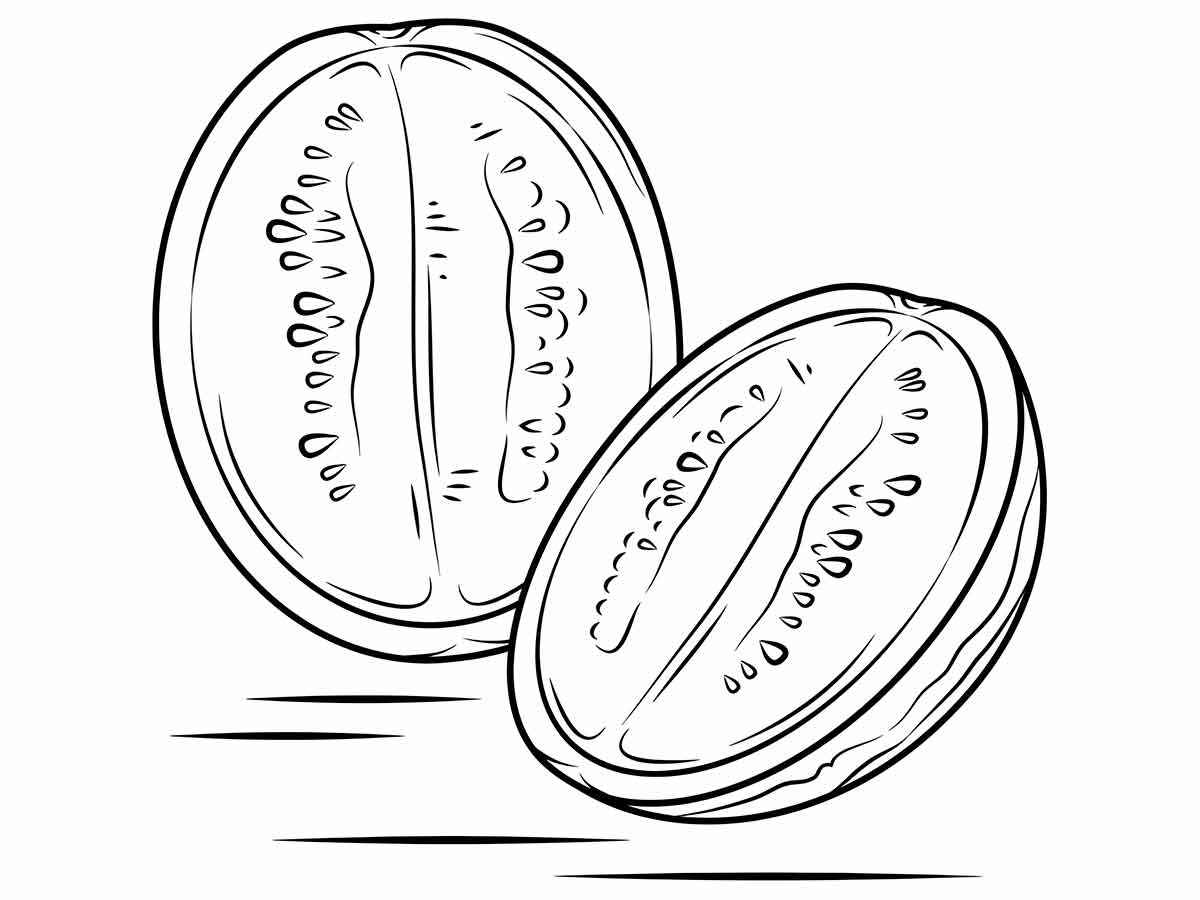 watermelon coloring page 7