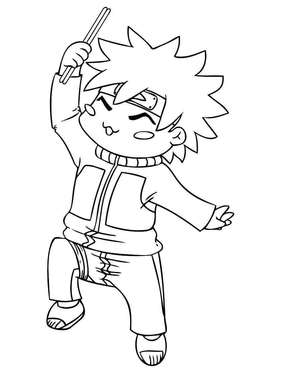 Young Naruto coloring page